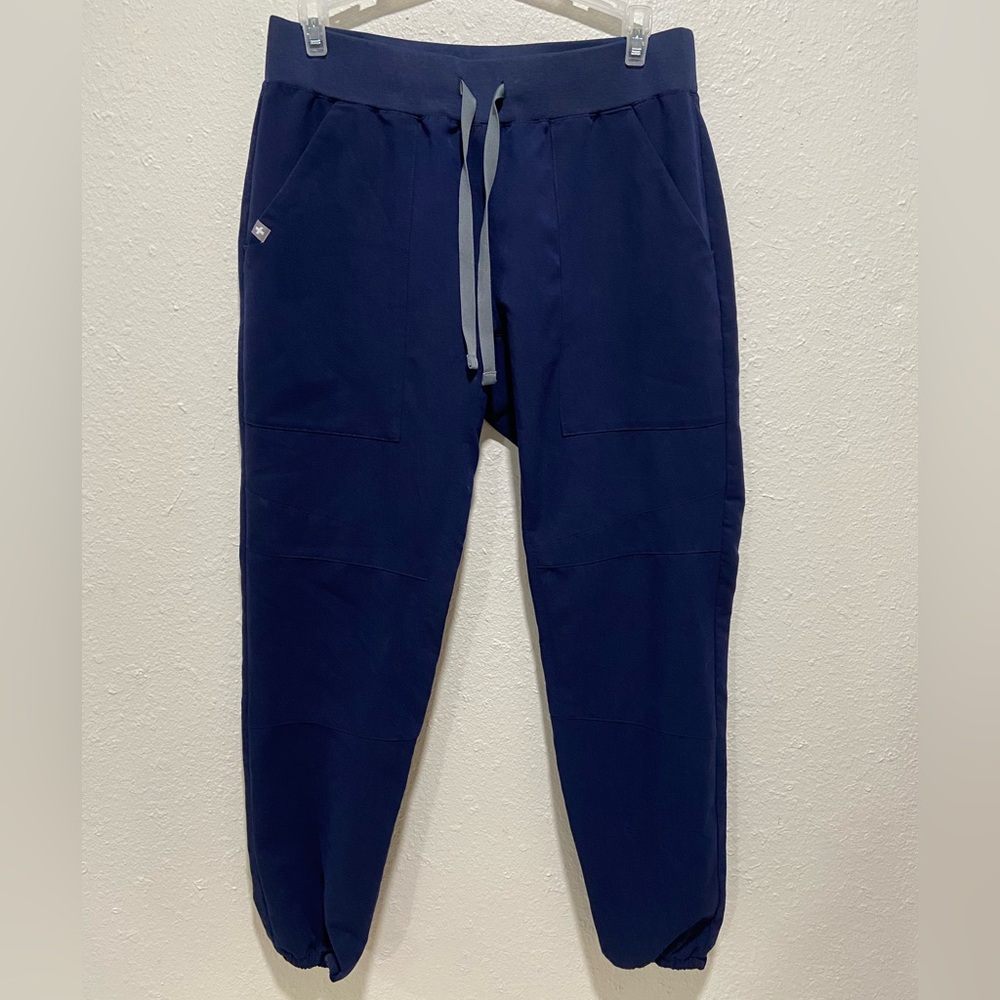 Womens Figs Venice Slim Jogger Scrub Pants Navy